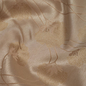 Light Brown Zariwork Pure Silk Saree
