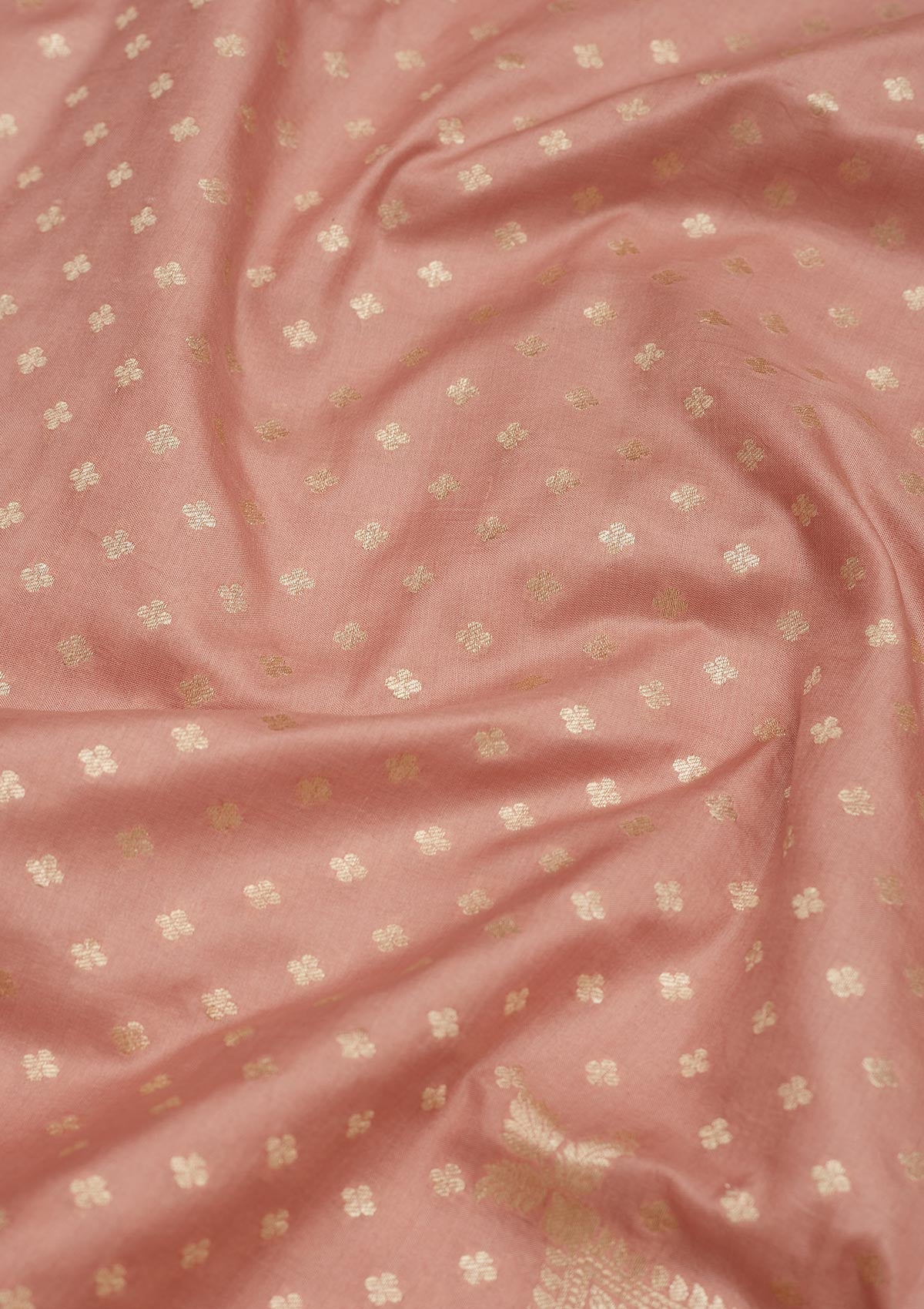 Light Brown Zariwork Pure Silk Saree