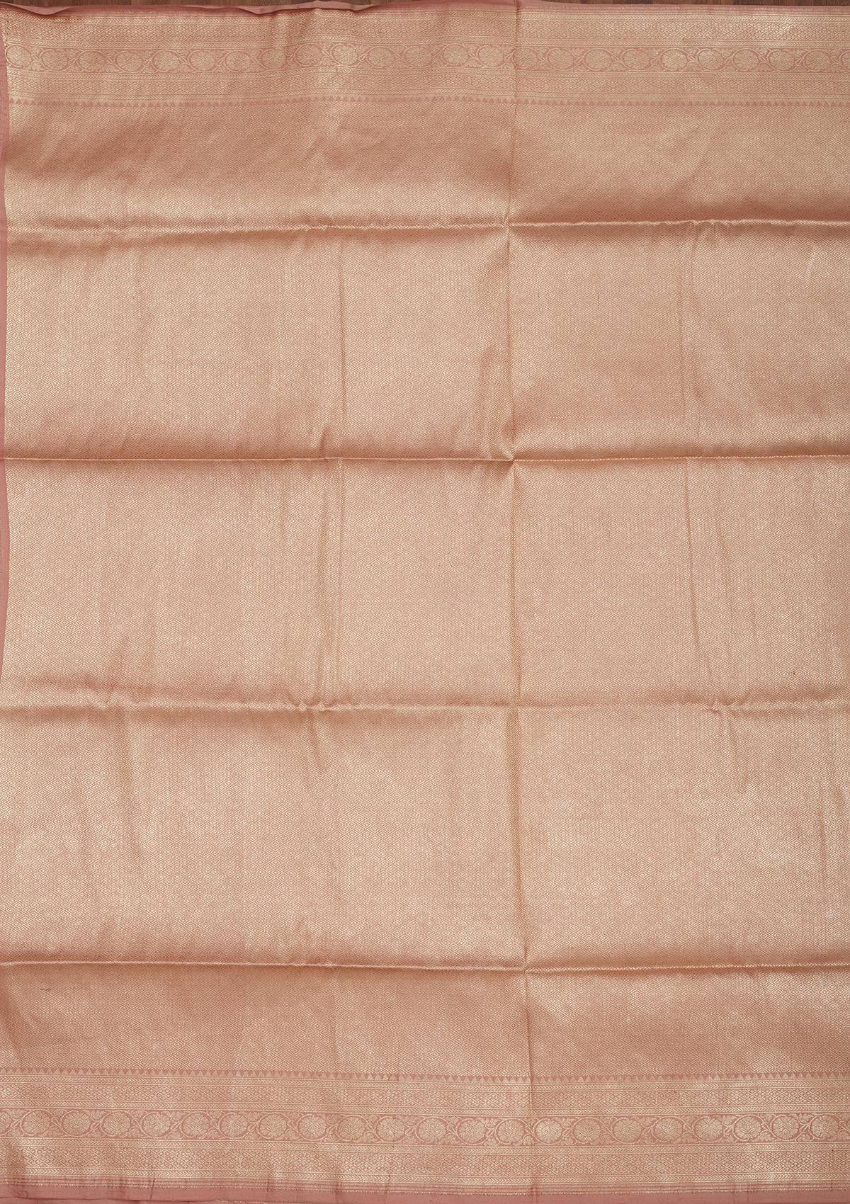 Light Brown Zariwork Pure Silk Saree