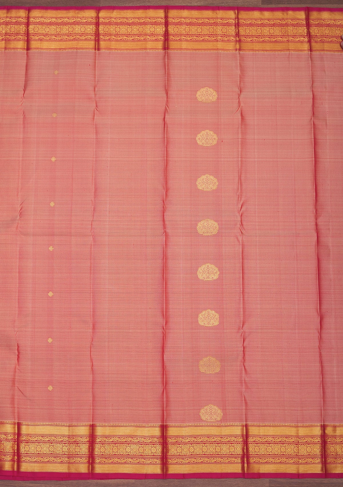 Light Brown Zariwork Pure Silk Saree