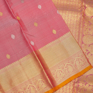 Light Brown Zariwork Pure Silk Saree