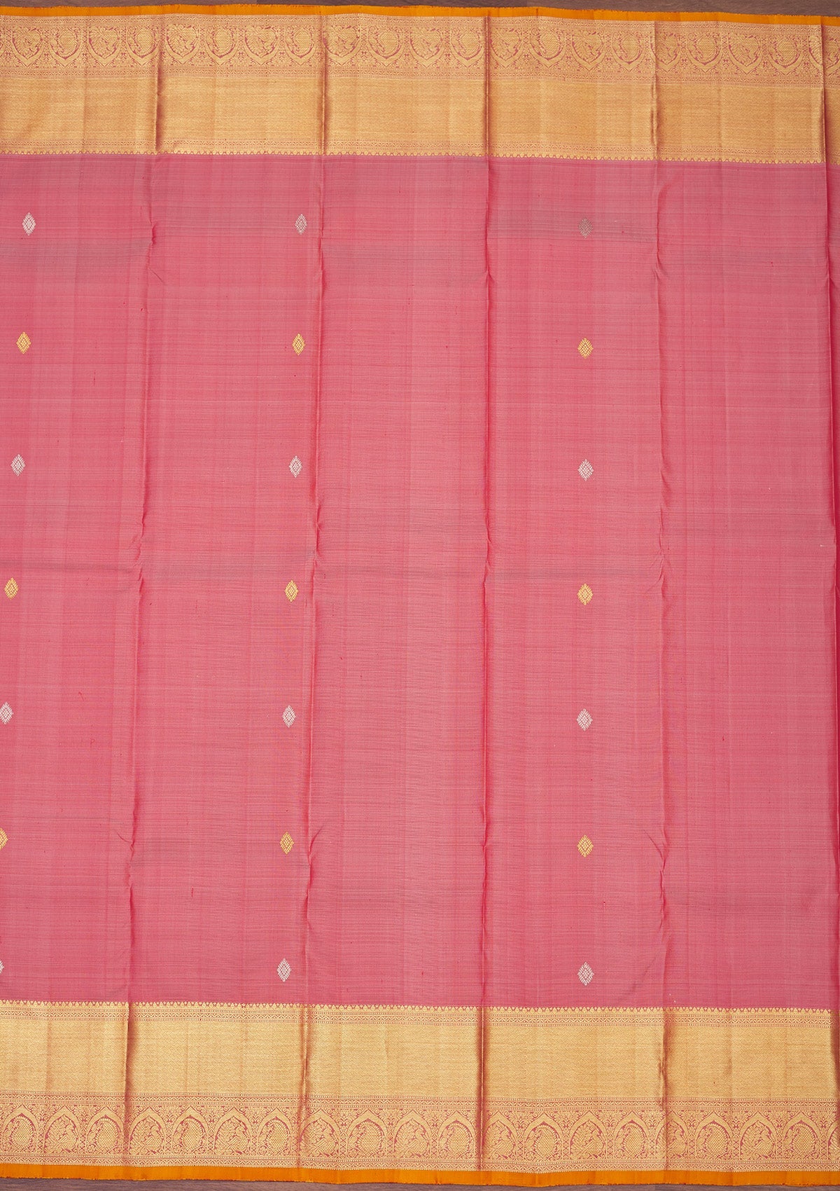 Light Brown Zariwork Pure Silk Saree