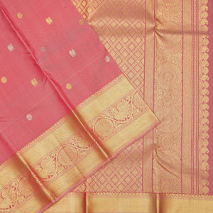 Light Brown Zariwork Pure Silk Saree