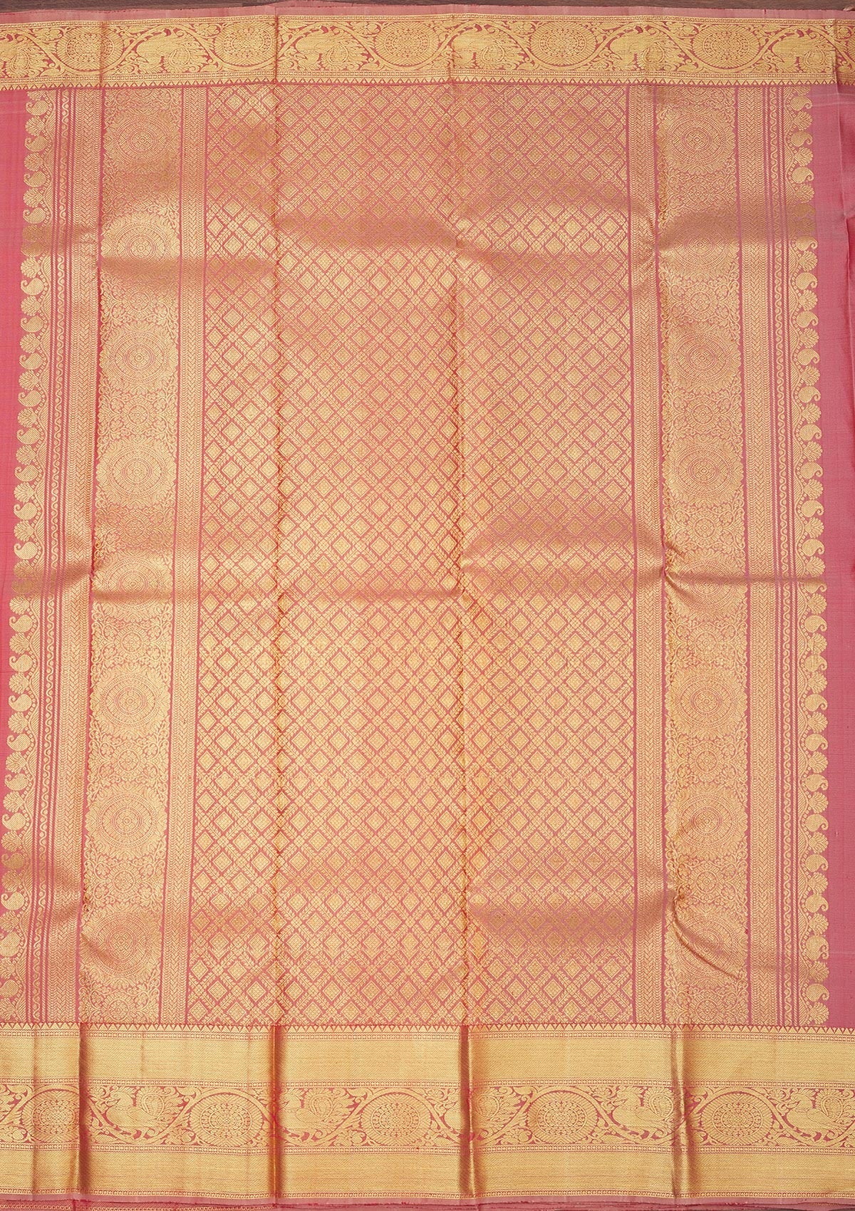 Light Brown Zariwork Pure Silk Saree