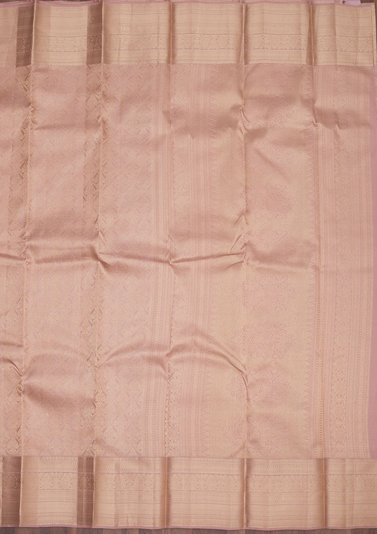 Light Brown Zariwork Pure Silk Saree