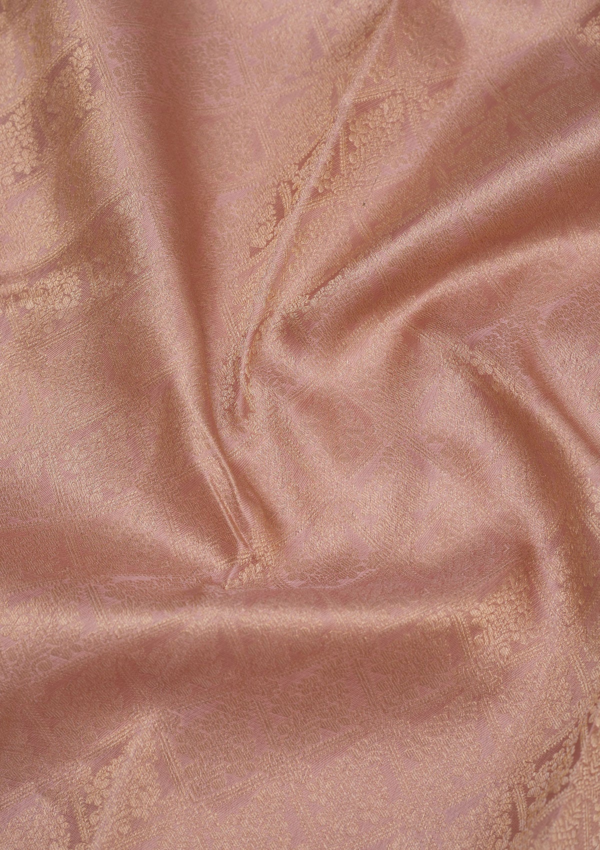 Light Brown Zariwork Pure Silk Saree
