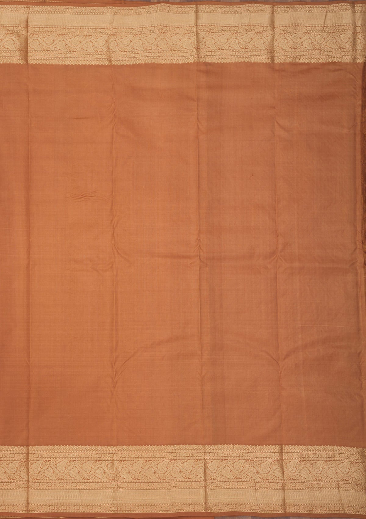 Light Brown Zariwork Pure Silk Saree