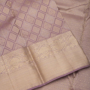 Light Grey Zariwork Pure Silk Saree