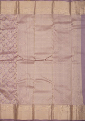 Light Grey Zariwork Pure Silk Saree
