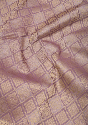 Light Grey Zariwork Pure Silk Saree