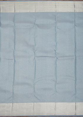 Light Grey Zariwork Pure Silk Saree