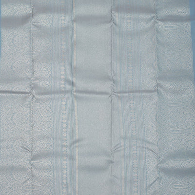 Light Grey Zariwork Pure Silk Saree