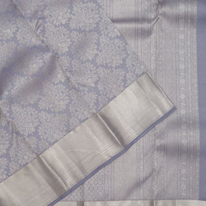 Grey Zariwork Pure Silk Saree