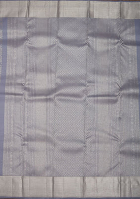 Grey Zariwork Pure Silk Saree