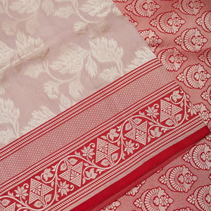 Light Grey Zariwork Pure Silk Saree