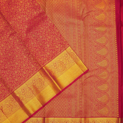 Maroon Zariwork Pure Silk Saree