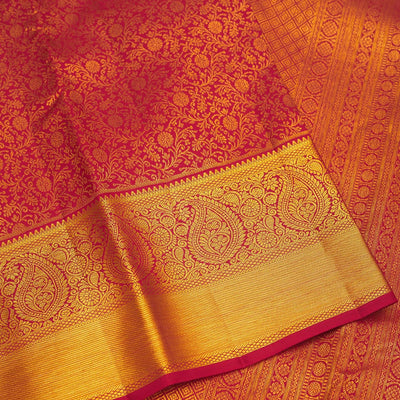 Maroon Zariwork Pure Silk Saree