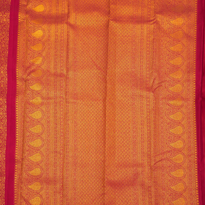 Maroon Zariwork Pure Silk Saree
