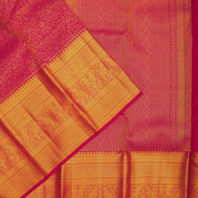 Maroon Zariwork Pure Silk Saree