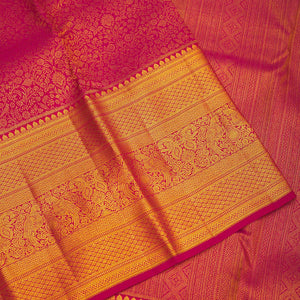 Maroon Zariwork Pure Silk Saree