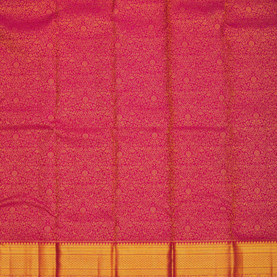 Maroon Zariwork Pure Silk Saree