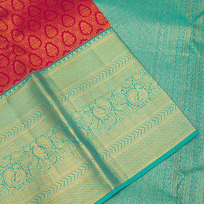 Maroon Zariwork Pure Silk Saree