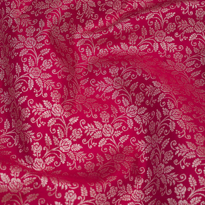 Maroon Zariwork Pure Silk Saree