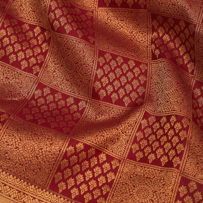 Maroon Zariwork Pure Silk Saree