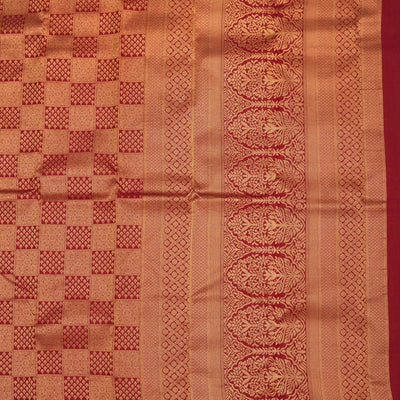 Maroon Zariwork Pure Silk Saree