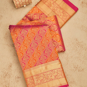 Maroon Zariwork Pure Silk Saree