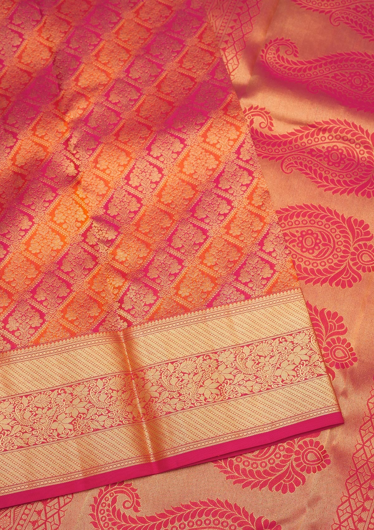 Maroon Zariwork Pure Silk Saree