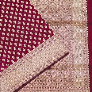 Maroon Zariwork Pure Silk Saree