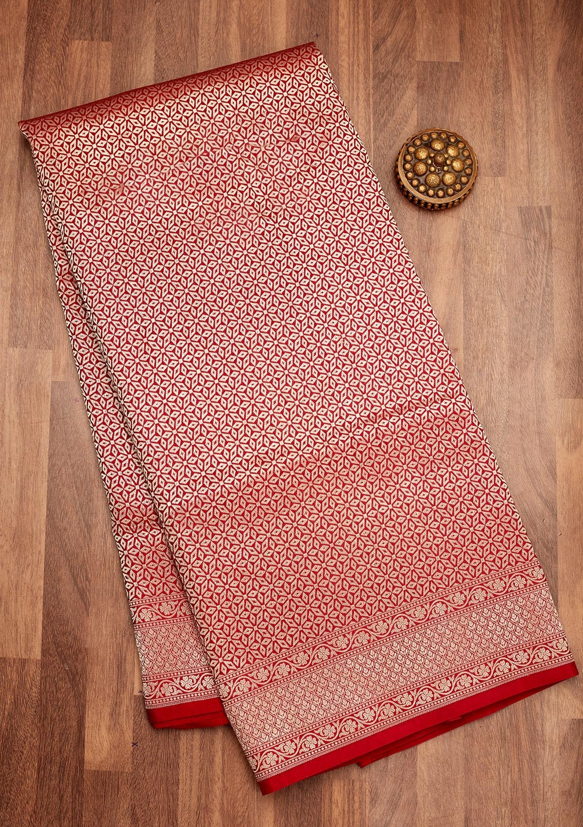 Maroon Zariwork Pure Silk Saree