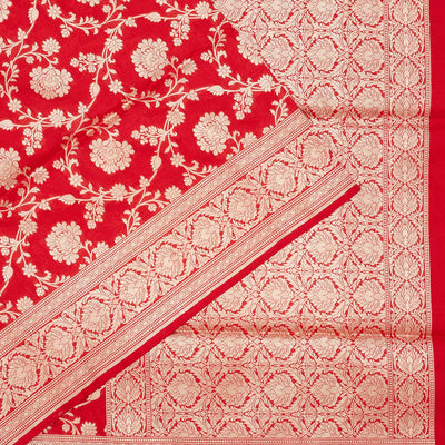 Maroon Zariwork Pure Silk Saree