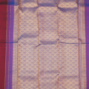 Maroon Zariwork Pure Silk Saree