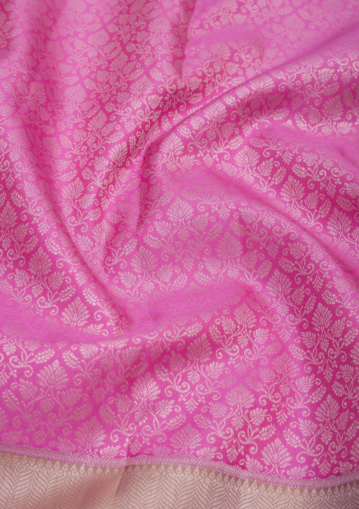 Mauve Zariwork Pure Silk Saree