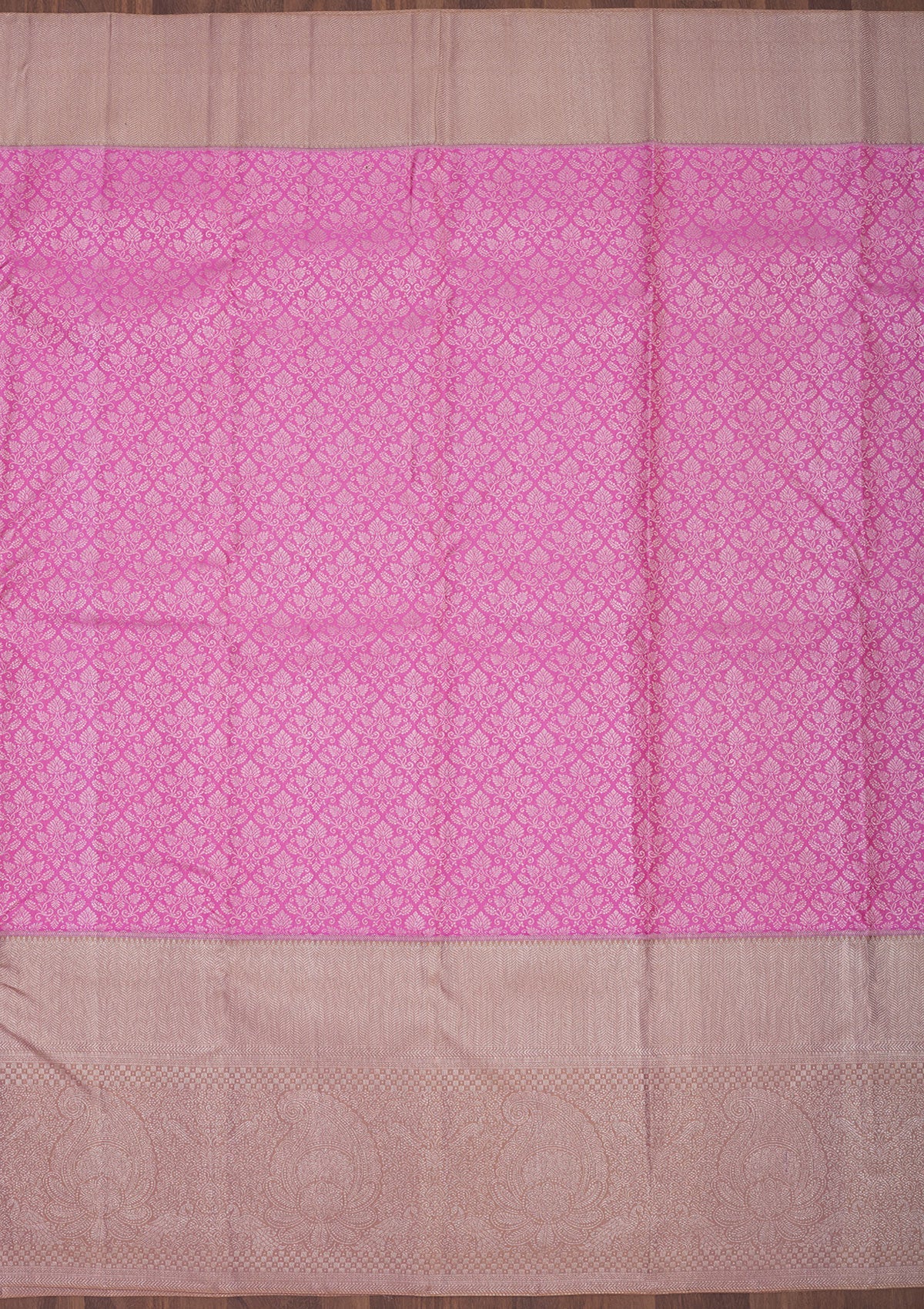 Mauve Zariwork Pure Silk Saree