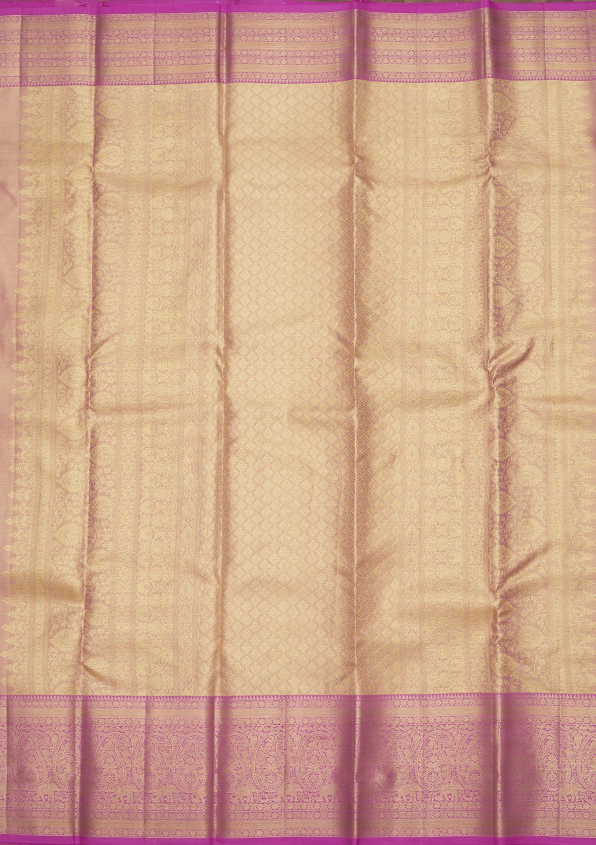 Mauve Zariwork Pure Silk Saree