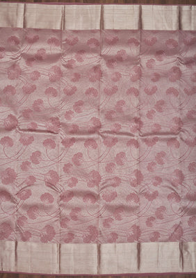 Mauve Zariwork Pure Silk Saree