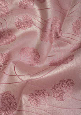 Mauve Zariwork Pure Silk Saree