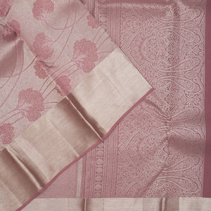 Mauve Zariwork Pure Silk Saree