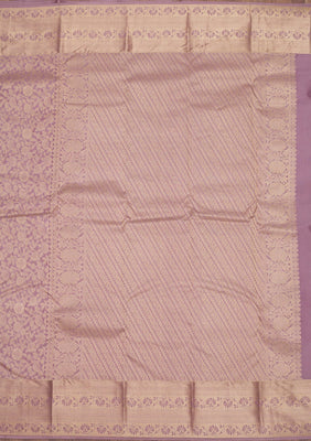 Mauve Zariwork Pure Silk Saree
