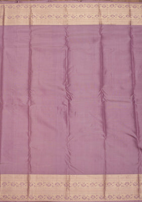 Mauve Zariwork Pure Silk Saree