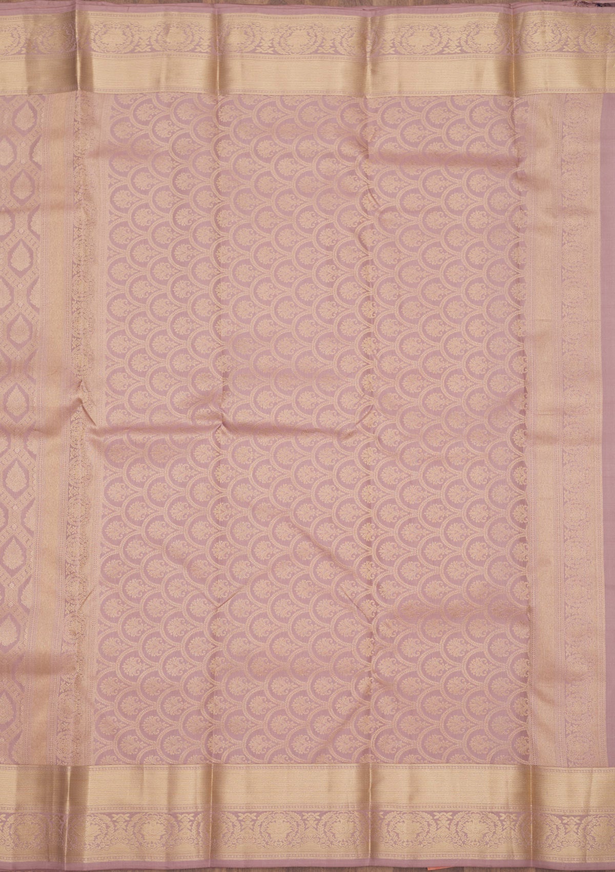 Mauve Zariwork Pure Silk Saree