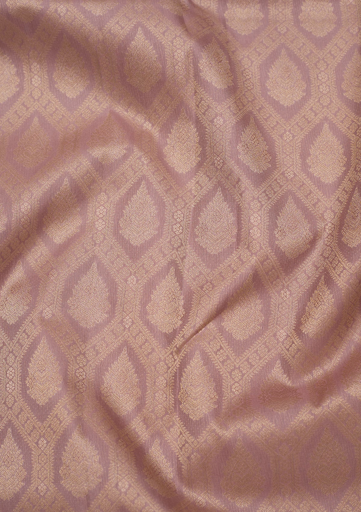Mauve Zariwork Pure Silk Saree