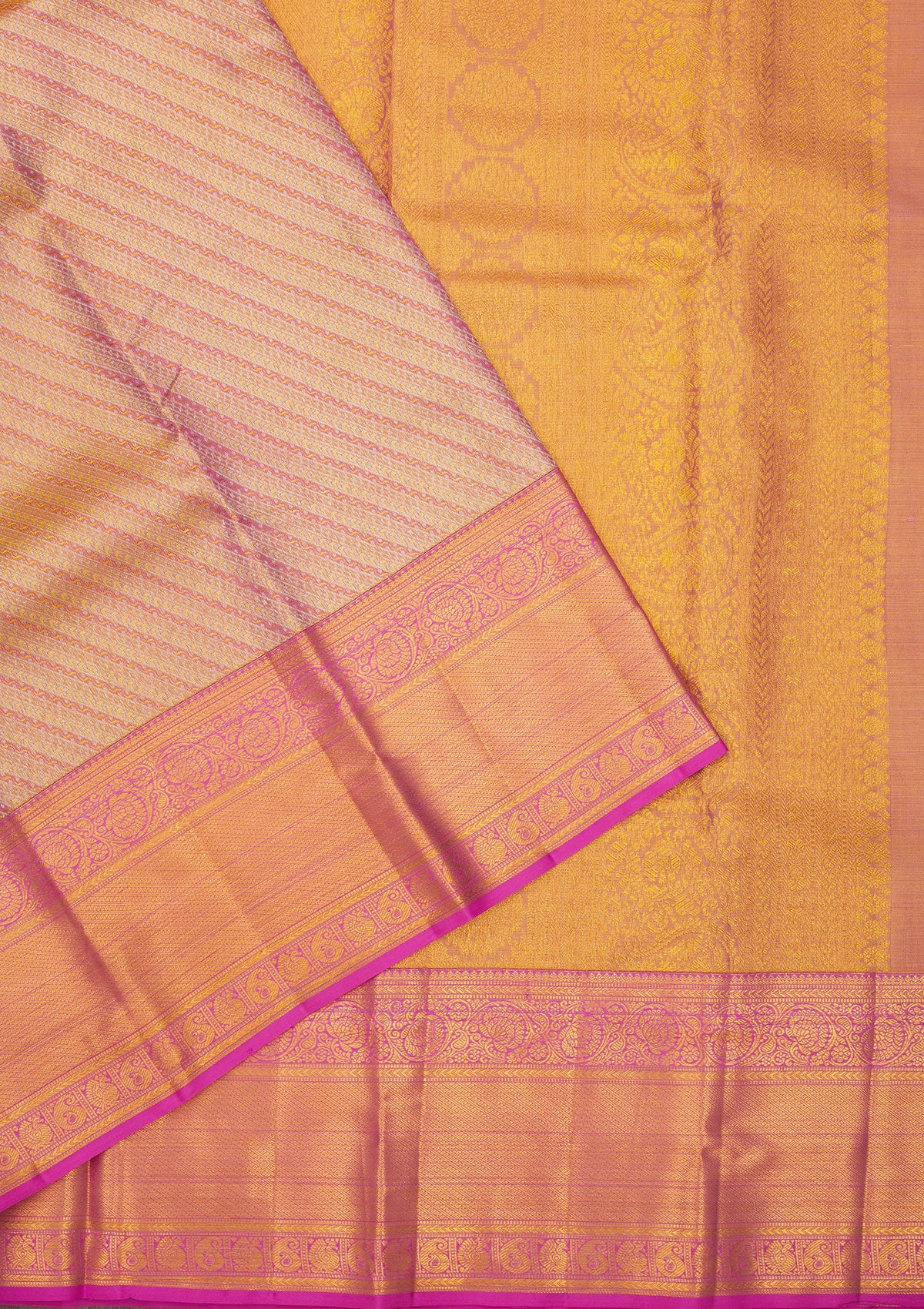 Mauve Zariwork Pure Silk Saree