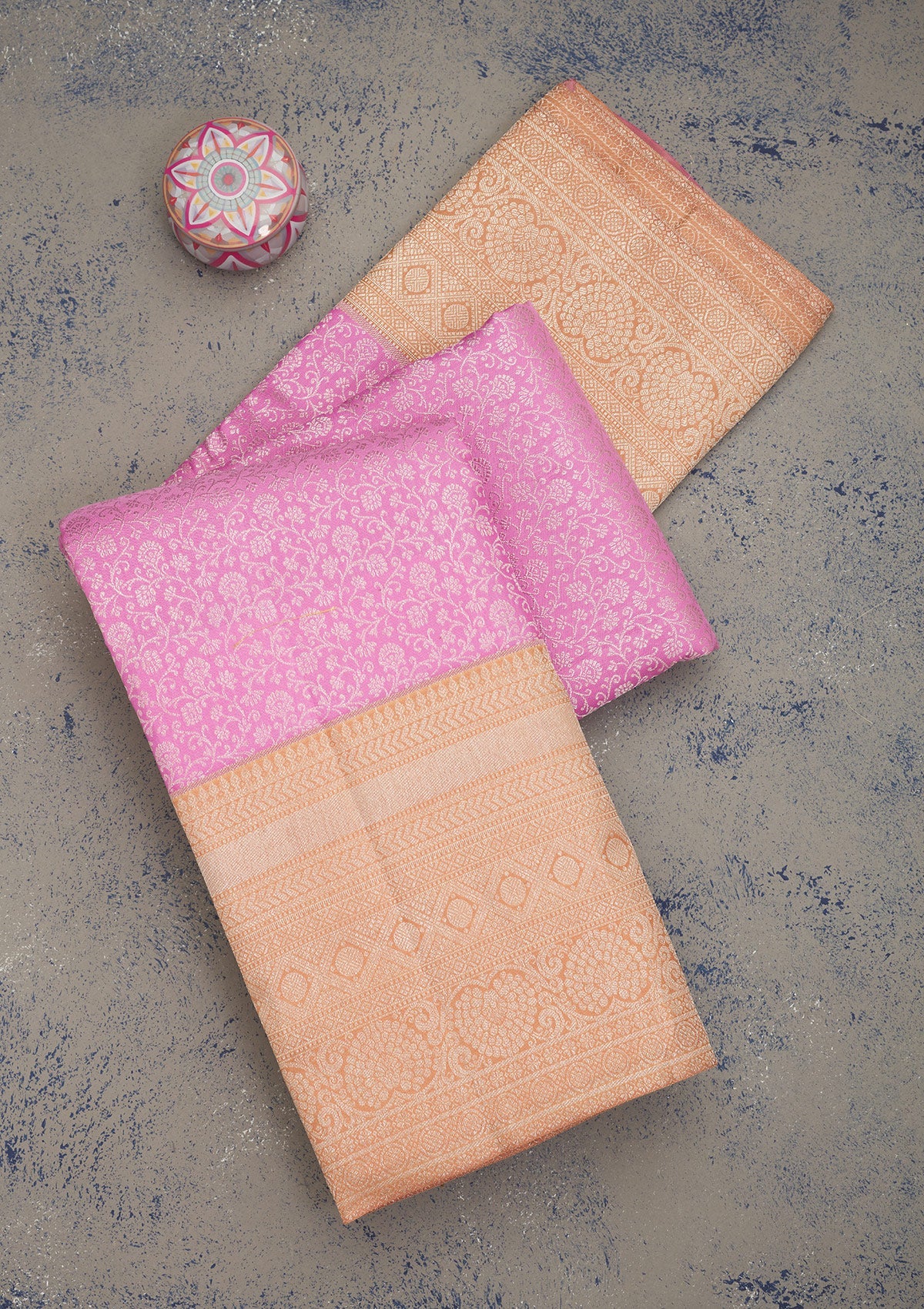 Mauve Zariwork Pure Silk Saree
