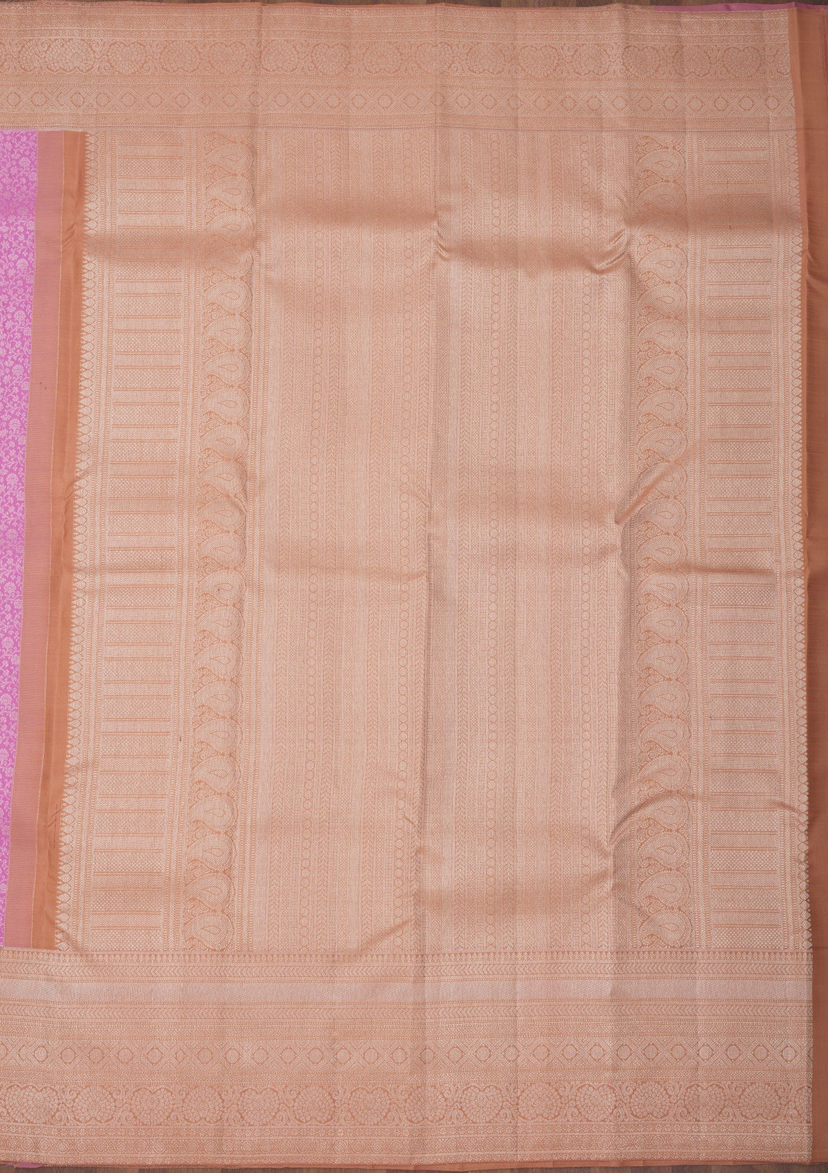 Mauve Zariwork Pure Silk Saree