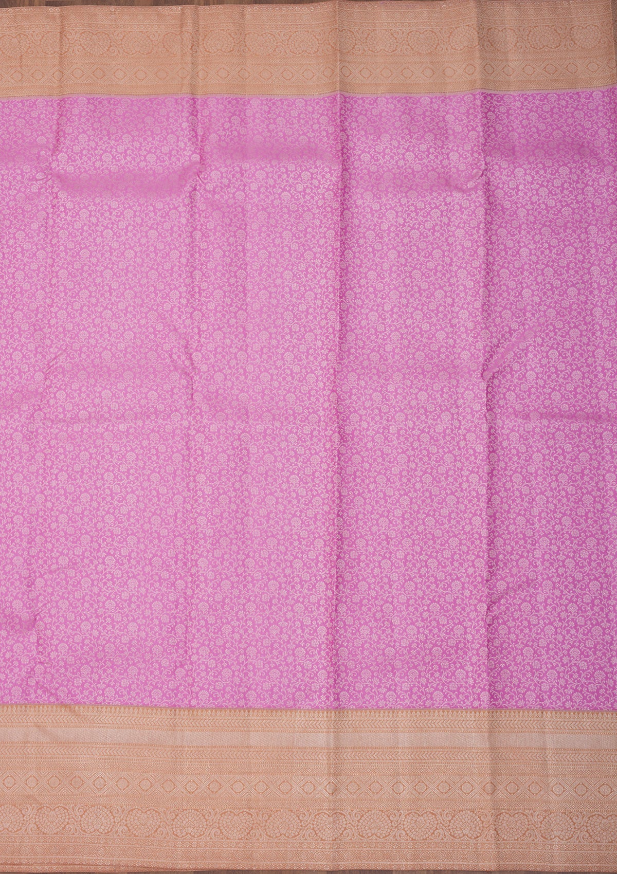 Mauve Zariwork Pure Silk Saree