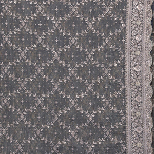 Mehendi Sequins Tissue Saree